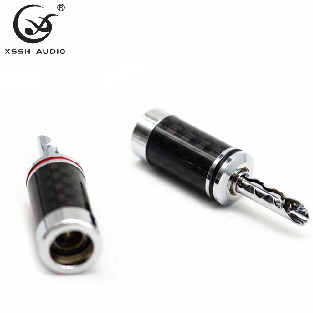バナナプラグヒエンドHi-Fi,8個,Diy guangzhou xssh,銅メッキ,固定電気オーディオジャック,スピーカーコネクタ