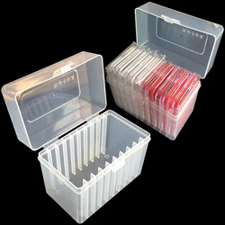 1PC Plastic Transparent Coin Storage Box Slab Display Case For 10Pcs Coins Commemorative Collection Holder
