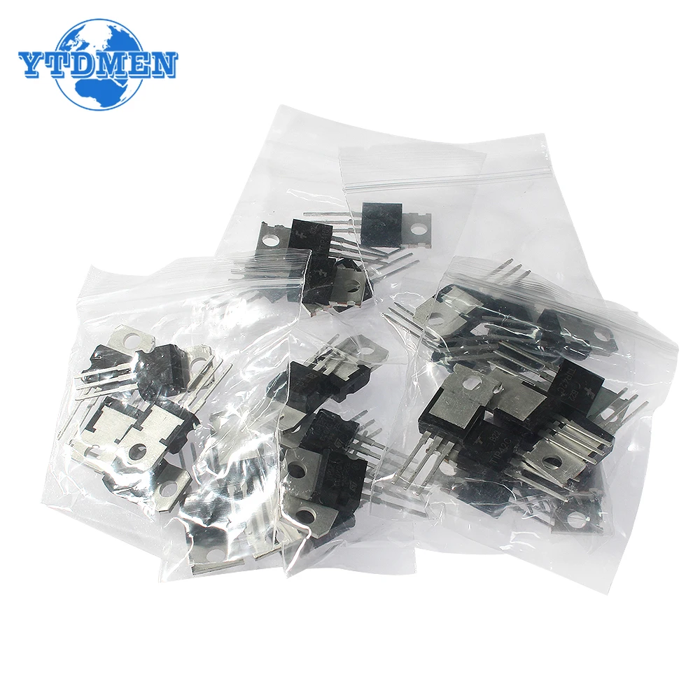 35PCS Transistors TO-220 PNP NPN Transistor Kit Pack, TIP31C TIP32C TIP41C TIP42C TIP122 TIP127 TIP142 Electronic Components Set