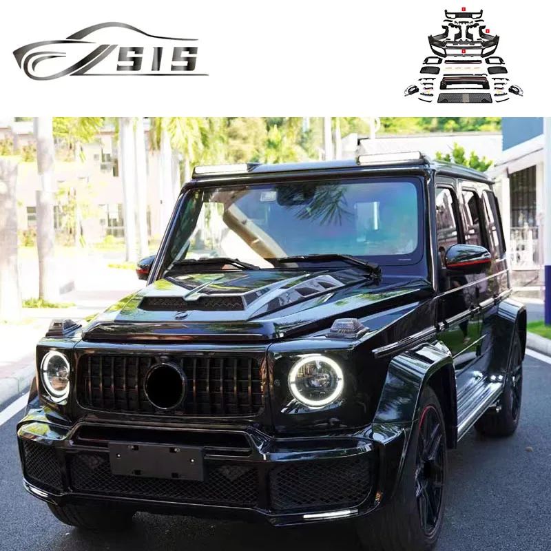 

G-Class W463A W464 Plastic Material Body Kit W464 2018-2022 Year Wide Body Parts Front Bumper Over Fenders Fog Light Cover