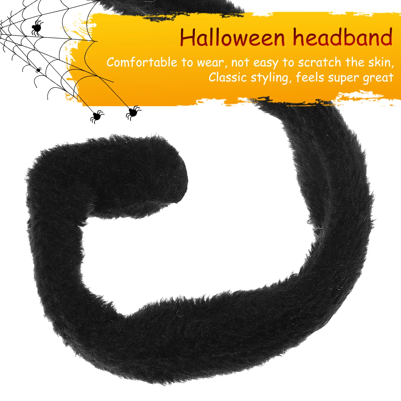 

Ant Antenna Headband Black Bandana Adult Costume Accessory Comfortable Halloween Prop Spider Hair Tentacles Party Hats