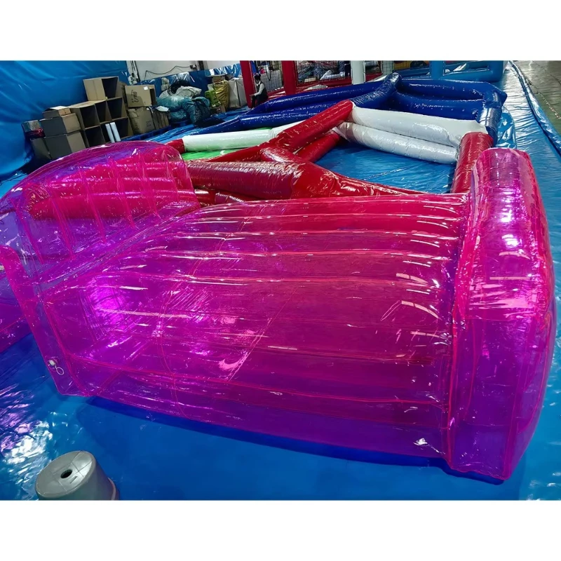 Custom durable clear pink PVC portable inflatable camping bed waterproof and waterproof