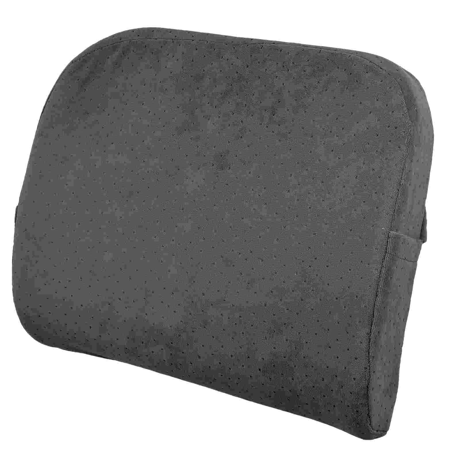 

Lumbar Support Skin-friendly Pillow Stable Cushion Waist Pad Reading Backrest Polyester Velvet Car