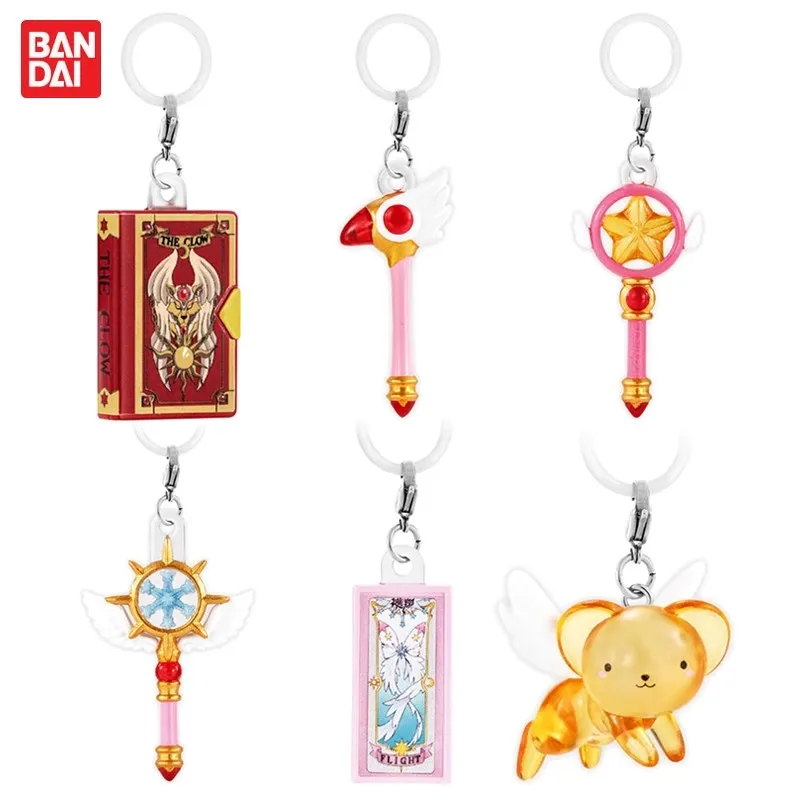 

Bandai Genuine 6Pcs Gashapon めじるしアクセサリー2 Cardcaptor Sakura Anime Figure Toys For Kids Gift Collectible Model Ornaments