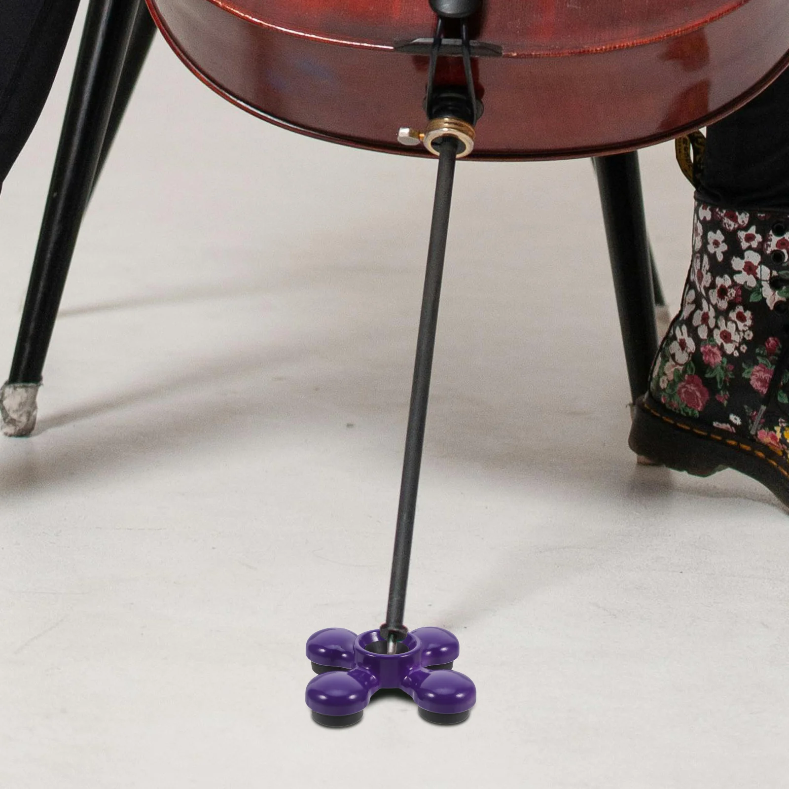 

Cello Slipstop: Non-Slip Cello Endpin Rest Plastic Pad Floor Protector For Playing Positioning Daily Practice