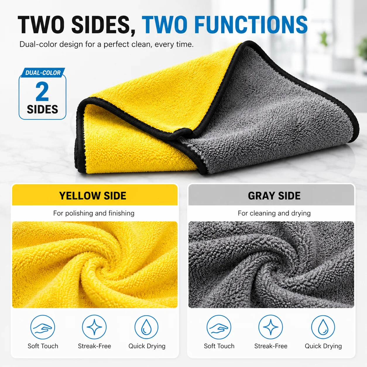 3/5/10PCS Microfiber Cleaning  - Home Textiles Towel Set ulasan dan harga