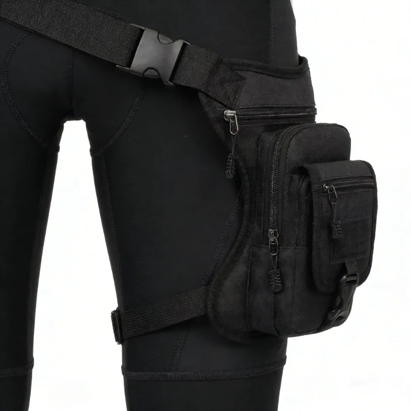 Motorcycle Drop Leg Bag Outdoor Multifunctional Hip Belt Waterproof Waist Bags Travel Cycling Hiking Portable Shoulder Body Bag
