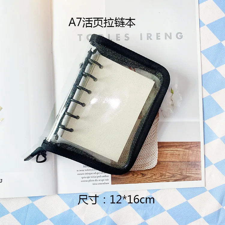 A5 A6 A7 A8 Zipper Binder Photo Card Collection Book Postcard Organizer Diary Notebook School Stationery