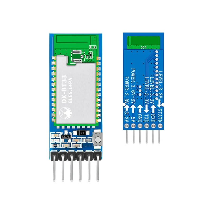 DX-BT33-A nRF52833 chip+PA Amplifiers 22dBm BLE 5.1  3.3V/5V Uart port Multilink connection Wireless Bluetooth module