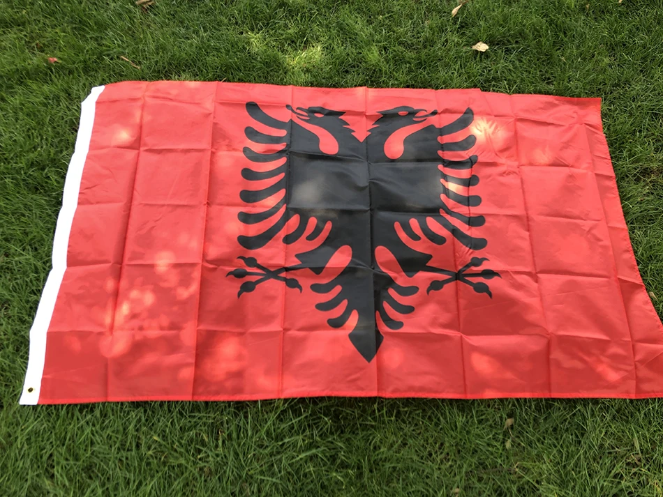 SKY FLAG Albania Flag 3x5 ft Flag of Albania 90x 150cm High Quality Double printed hanging Polyester Albania National Flag