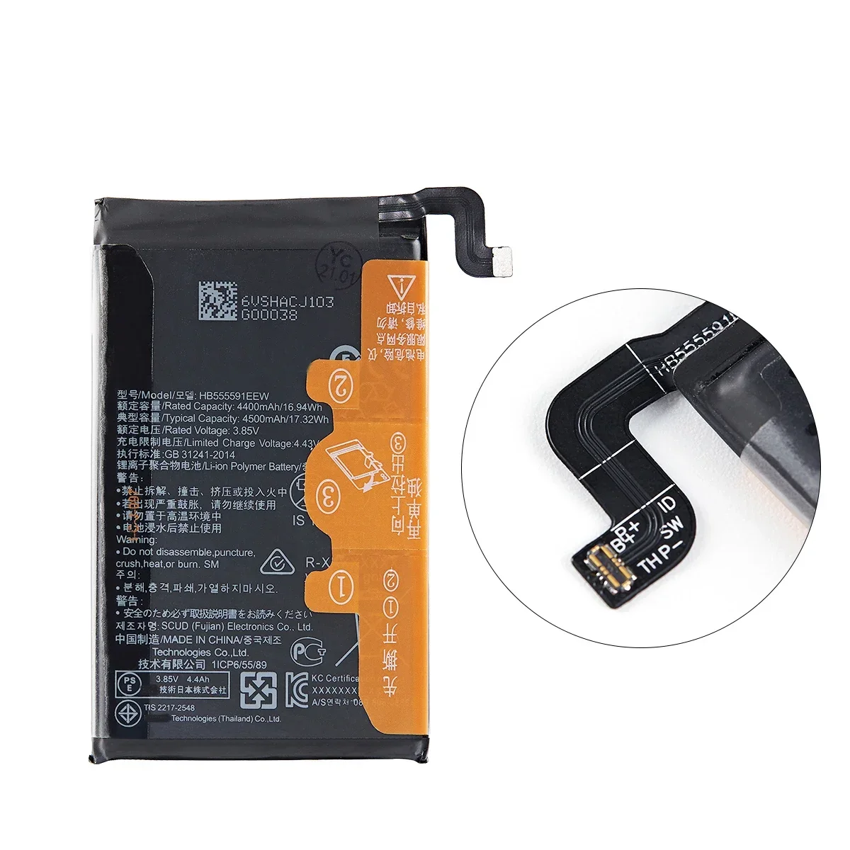 100% Orginal  HB555591EEW 4500mAh Battery For Huawei Mate30 Pro 5G / Mate 30 pro 5G / Mate30Pro 5G  Batteries+Tools