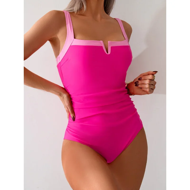 ใหม่ผู้หญิงเซ็กซี่บอดี้สูทสีดําสลิง One Piece ชุดชายหาดฤดูร้อนสวมชุดว่ายน้ํา Ropa ชุดว่ายน้ําบิกินี่ De Mujer 2025