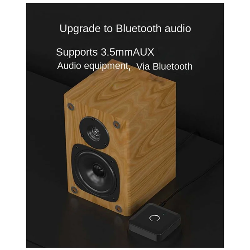 Leading-Bluetooth 5.2 Audio Transmitter Receiver 24Bit 96Khz 3.5MM Adaptive LL HD Wireless Adapter For TV PC Car