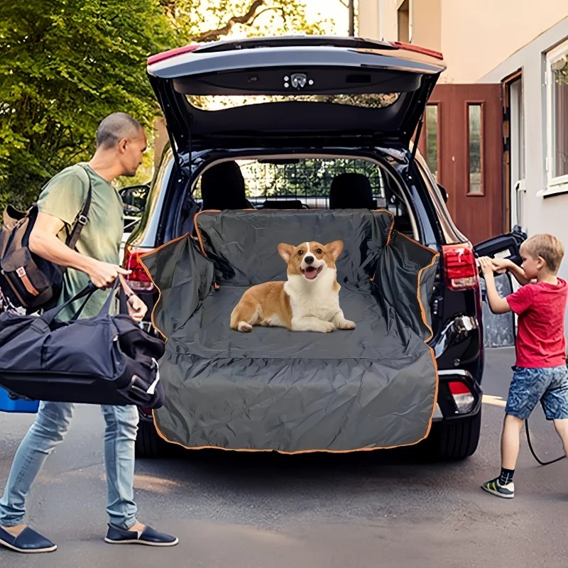 Pet Dog Car Rear Seat Cover Anti-Scratch Cushion Mat Waterproof Cargo Liner Protector Pad For Camping Trip