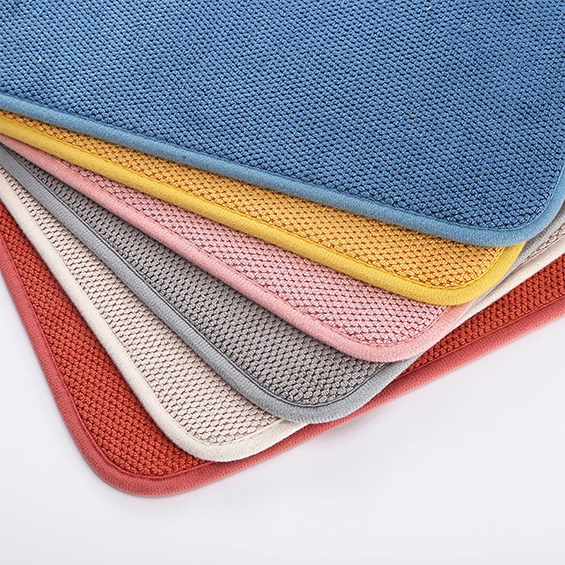 Dish Drying Mat In The Cabinet Drying Mats Microfiber Absorbent Table Placemat Non Slip Heat Resistant Drain Drying Pad 30x40cm