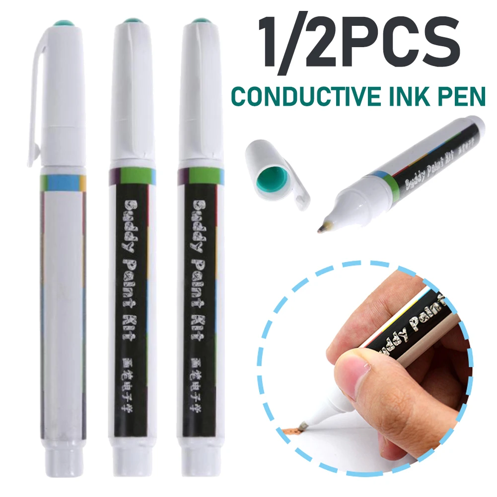 Conductive Ink Pen DIY Electronic Circuit Draw Instantly Magical Pen Conductive Paint Pen for Student Kids Education Gifts ﻿