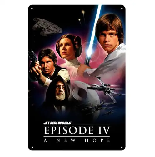 A New Hope Movie Metal Poster Tin Sign - 20x30cm Plate