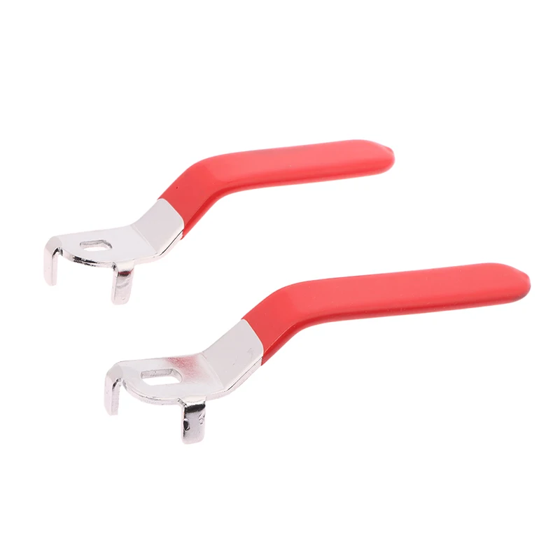 New Uxcell Valve Handle Lever Handle Iron Chrome Plated Replacement Quarter Turn With Plastic Grip Blue For DN20 Ball Valve