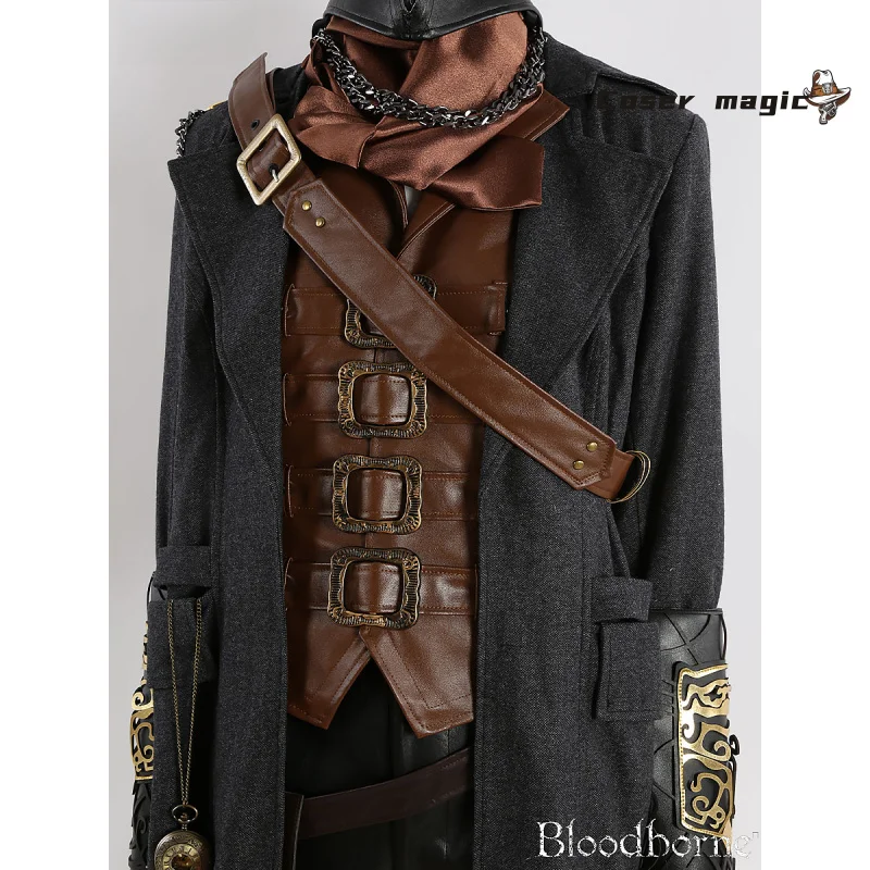 Gehrman ハンターコスプレ衣装ゲーム Bloodborne 制服ハロウィンカーニバルパーティークリスマス演劇役割服服男性のための