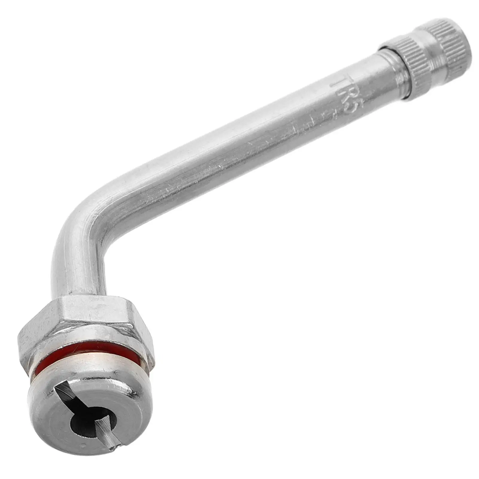 Heavy Duty Truck Valve Stem 60 Degree Bend Brass Tubeless Tire Valve Stem for Buses Commercial Vehicles Air Pressure Gauge