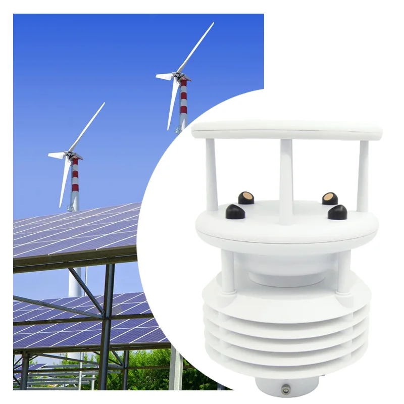 

CE SDI12 5 in 1 Outdoor Compact Weather Station Ultrasonic Wind Speed Direction Air Temperature Humidity Pressure OEM Supported