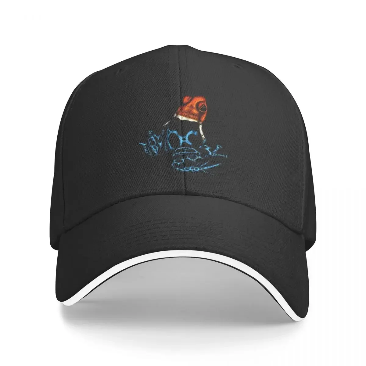 Red-headed poison dart frog Baseball Cap custom Hat Luxury Brand Mens Caps Women's