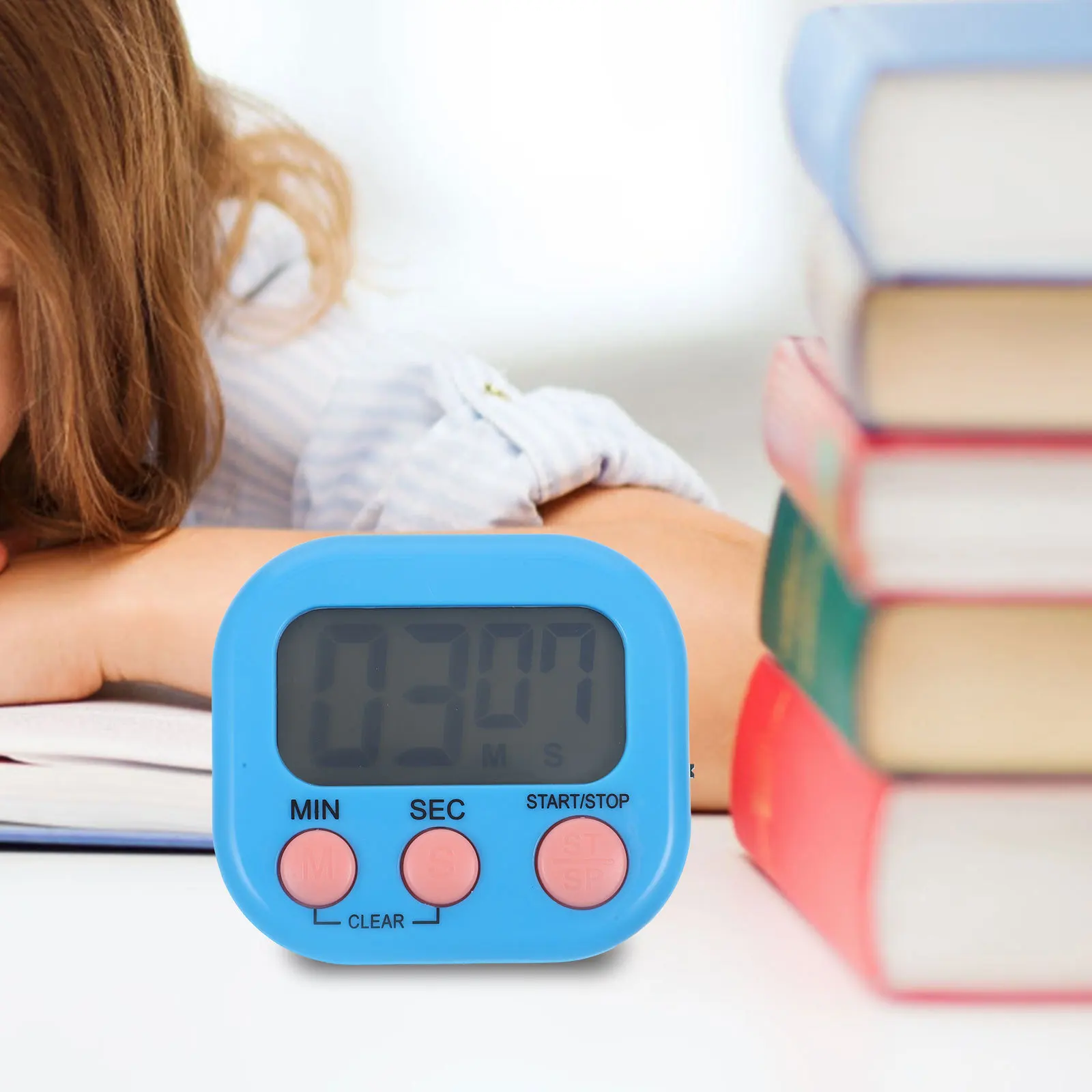 

Compact Digital Kitchen Timer Reliable ABS Material Easy Operate for Cooking Baking Study Multifunctional Countdown Tool