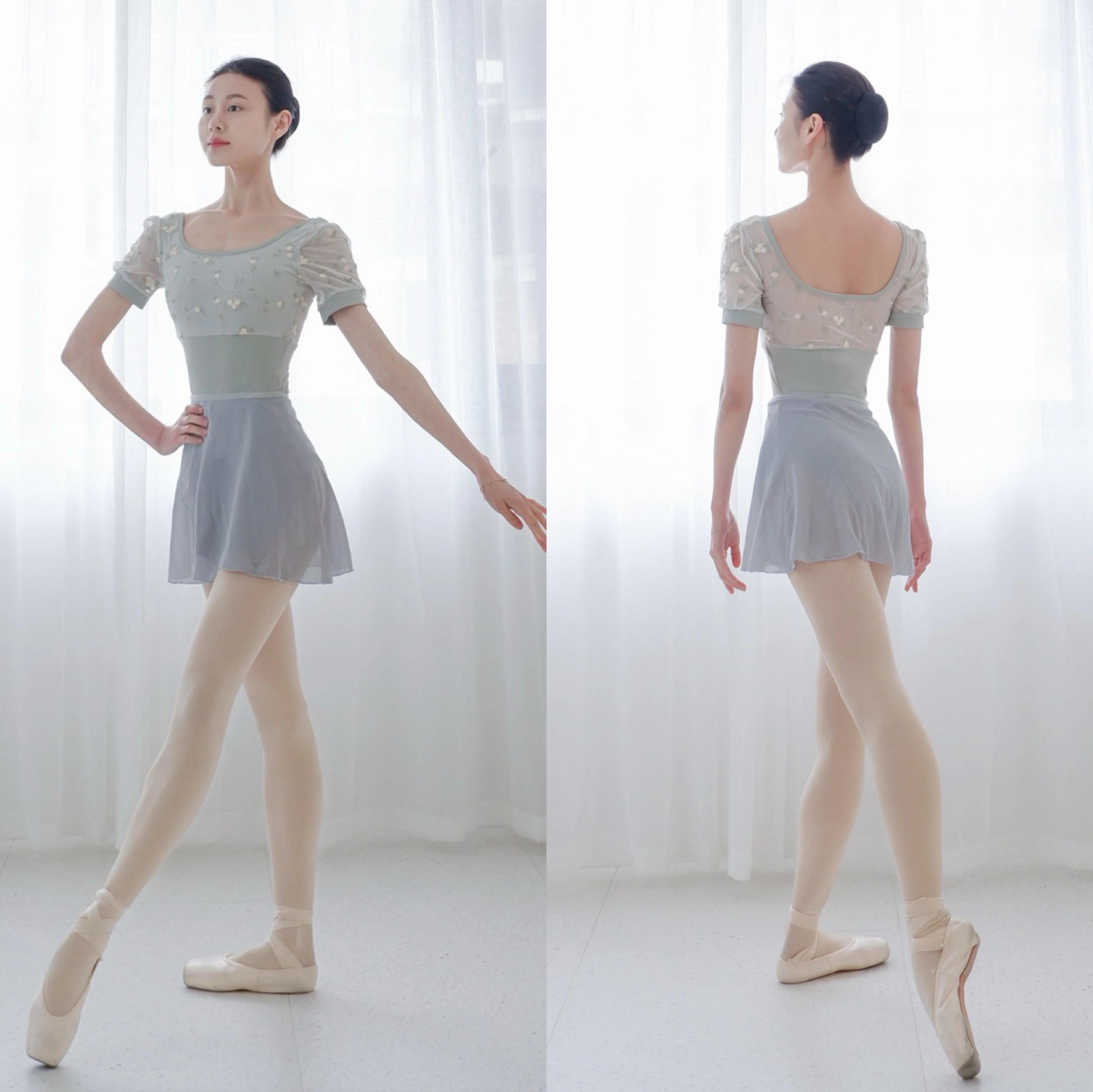 Váy Múa Leotards Nữ Tay Ngắn Phối Ren Thể Dục Dụng Cụ Tập Thể Dục Trang Phục Người Lớn Giá Rẻ Ba Lê Leotard Bé Gái Nhảy Khi Mặc