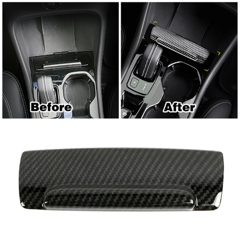 Voor Volvo XC40 2019 2020 2021 2022 Koolstofvezel Auto Accessoires Venster Swtich Cover Versnellingspook Panel Cover Luchtuitlaat Cover Lhd