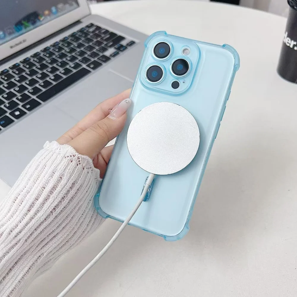 Make-up Spiegel Vier Ecke Sicherheit Anti Fall Magnetische Shell Geeignet Für Samsung A53 A52 A32 A13 4G A23 a33 A12 A51 A50 A52S