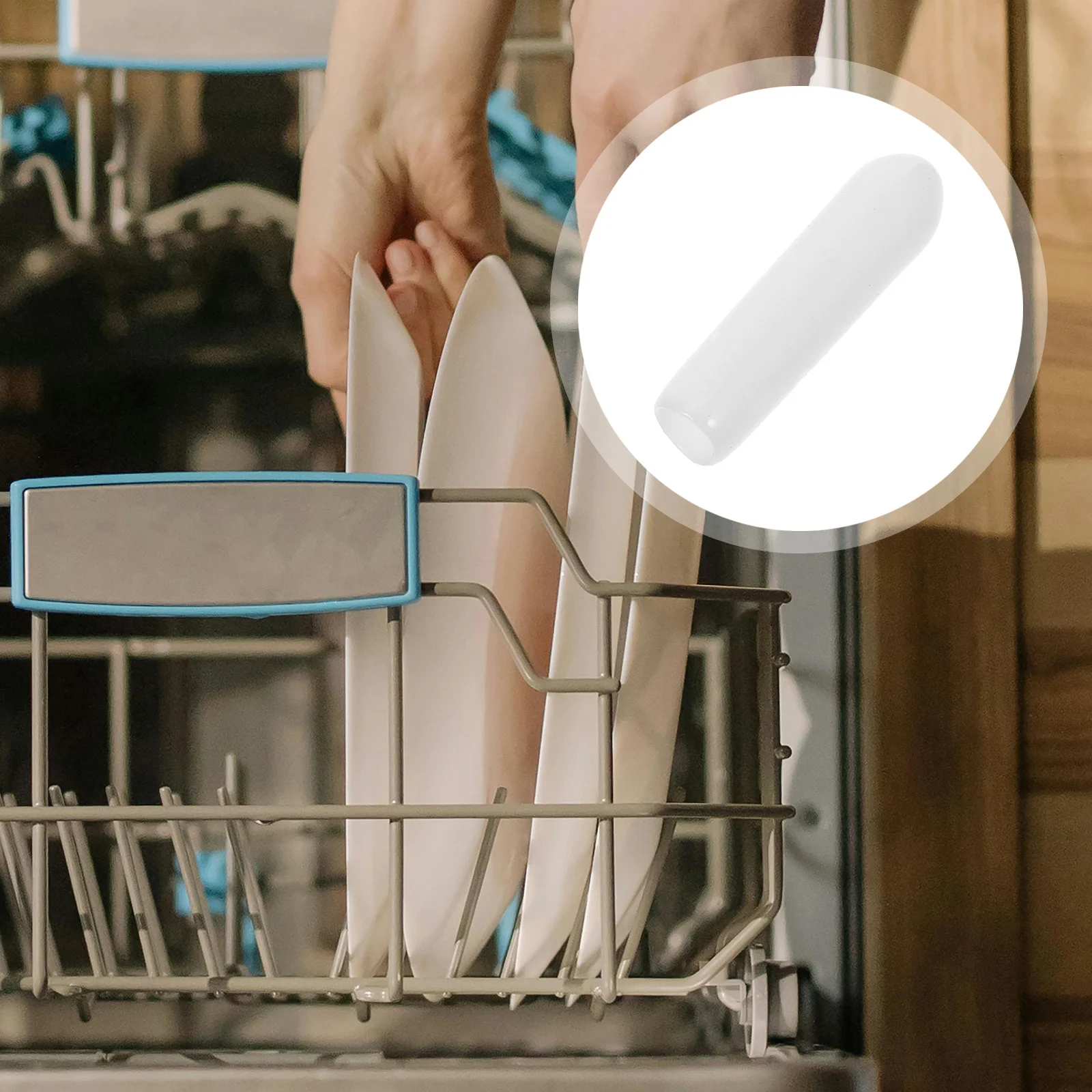 

Dishwasher Prong Rack Tip Tine Cover Caps Universal Flexible Round End Caps for Shelf Organizer Wire Thread Protector Prevent