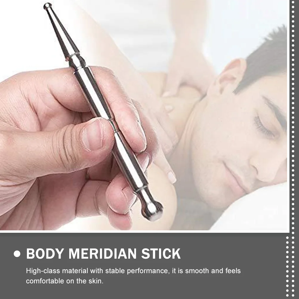 

Stainless Steel Acupoint Massaging Stick Smooth Comfortable Portable Home Professional Facial Eye Hand Body Massage Tool Durable