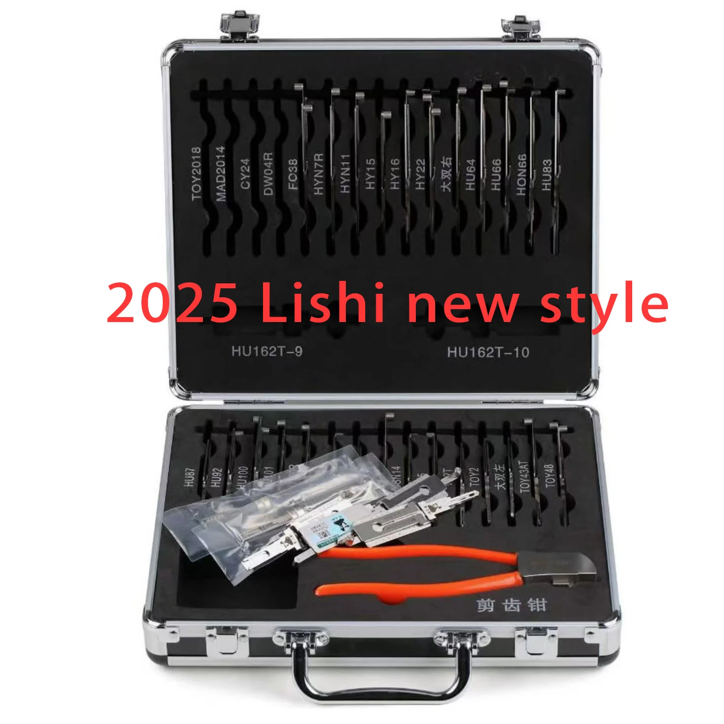 

2025 новый стиль, оригинальный LISHI, 32 шт., 2 в 1, автомобильный инструмент, декодер замка, слесарные инструменты с чемоданом