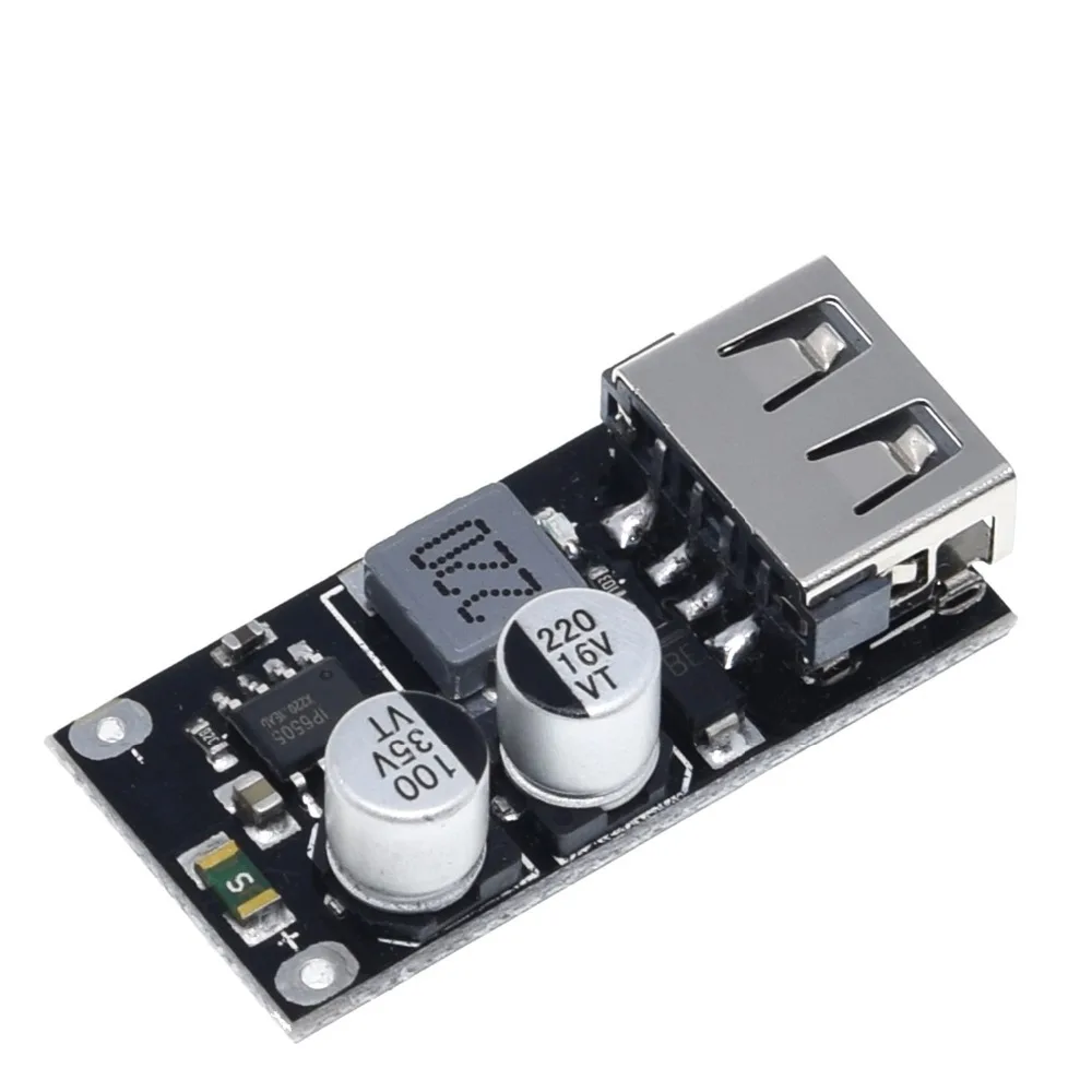 Qc3.0 Qc2.0 Usb Dc Buck Converter Opladen Stap Naar Beneden Module 6-32V 9V 12V 24V Naar Snelle Oplader Printplaat 5V