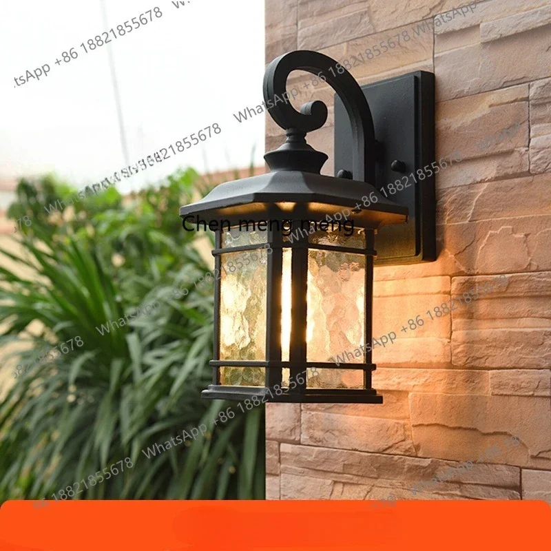Outdoor wall lamp Outdoor waterproof courtyard door headlamp Villa Chinese LED exterior wall Balcony wall lamp