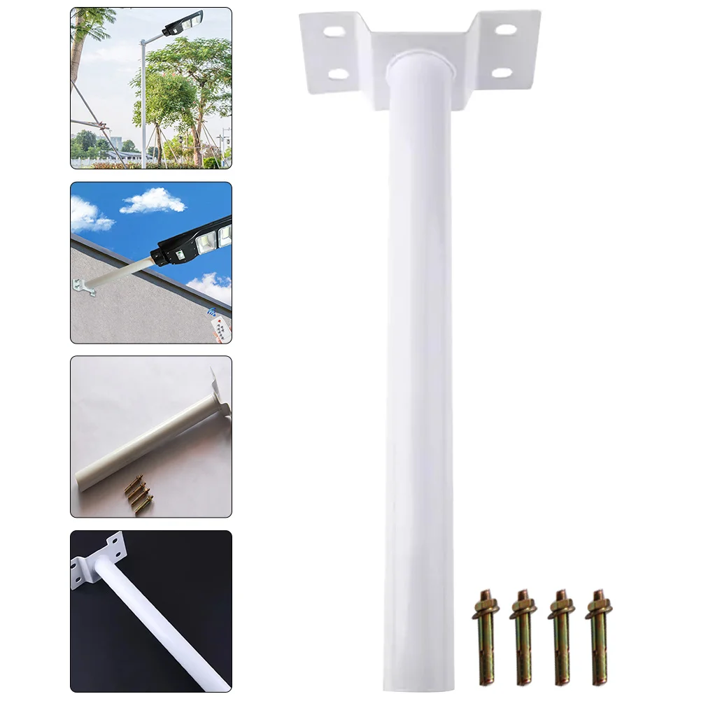 

1Set Solar Street Light Bracket Strong Metal Lamp Arm Mount for Street Light Pole DIY Flag Antenna Installation