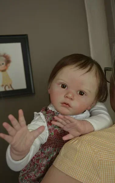 

DLS Customized Limited Supply 24inch Reborn Baby Mattia With Hand-Rooted Hair Already Finished Doll with different dress