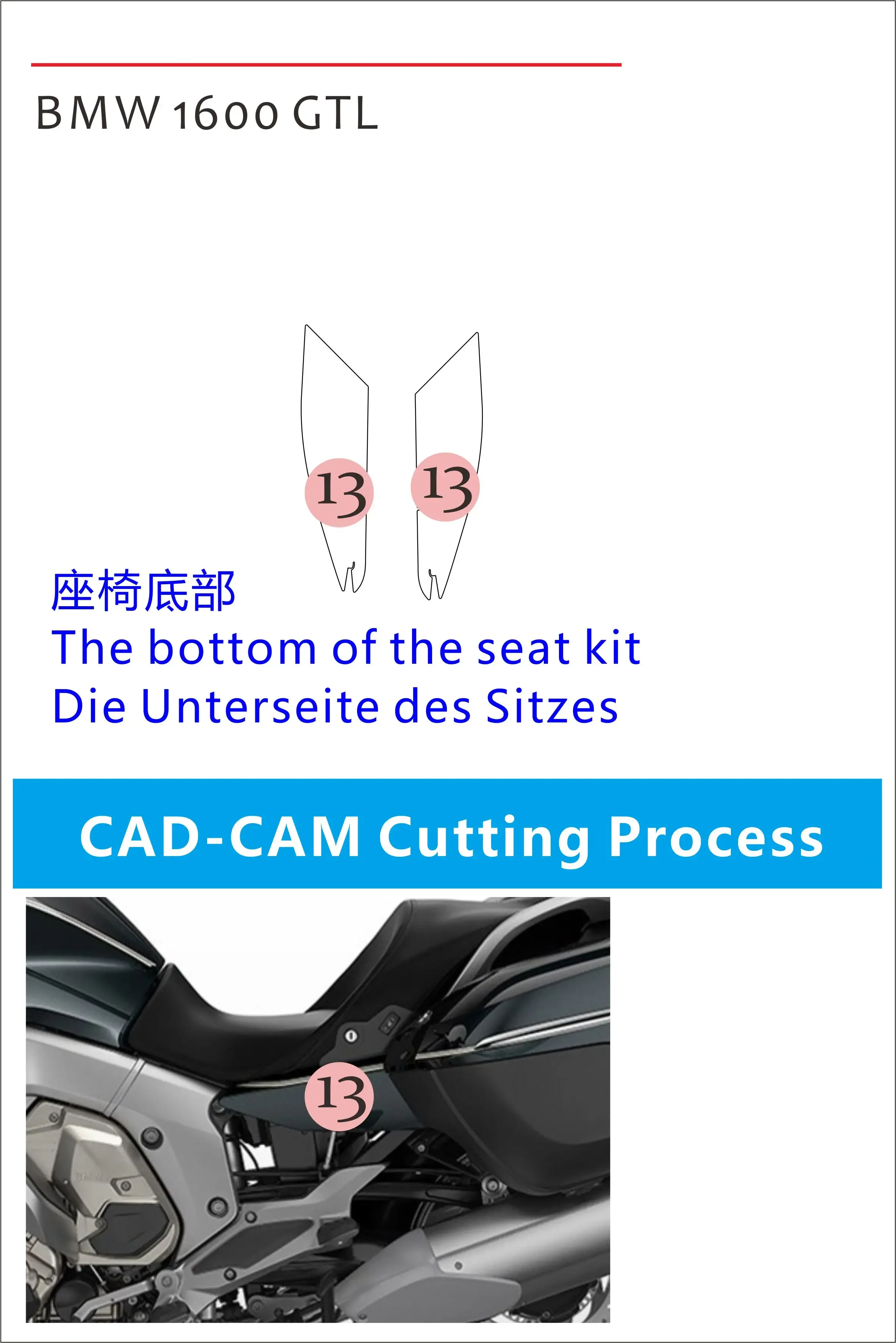 

Motorcycle Paint Protection Film, Full Kits, Scratch and Chip Resistance, Self-Healing Technolog, 1600 GTL, Applicable to
