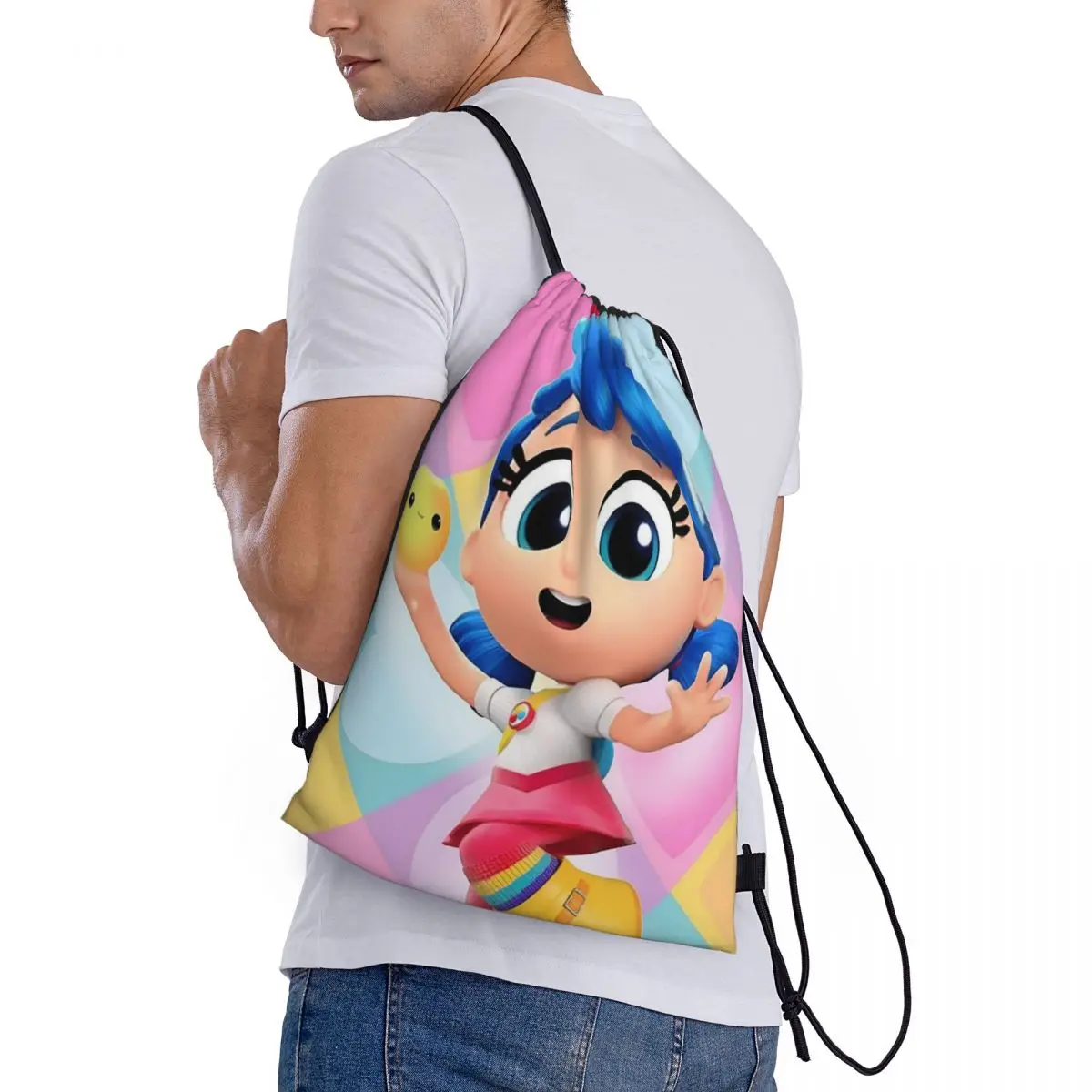 

True And The Rainbow Kingdom Backpacks Fashion Drawstring Bundle Pocket Sundries Bag Book Bags for Man Woman Students