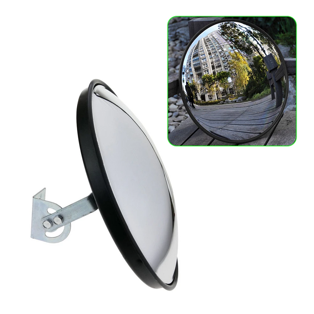 

12" Convex Mirror Indoor Outdoor Security Mirror Traffic Road Driveway Corner Safety Mirror for Parking Garage Warehouse Office