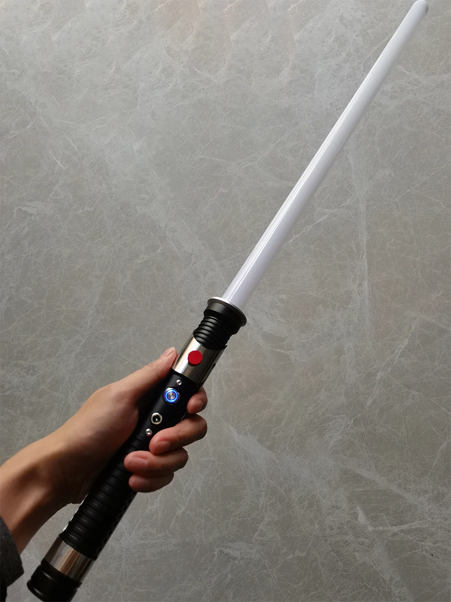 RGB Laser Lightsaber Espada Brinquedos, Gradiente de Luz, Respirando Luz, Função Mudo, Versão Atualizada, Metal