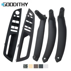 4PCS Kit LHD RHD Inner Driver Door Window Switch Armrest Cover Pull Handle Replacement For BMW X5 X6 E70 E71 E72 2007-2013