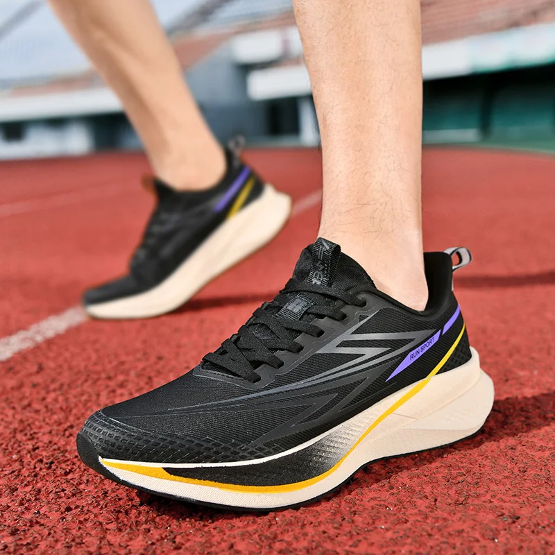 New Unisex Sports Shoes Lightweight Training Sneakers Breathable Upper Non Slip Shockproof Running Footwear Men's&Women