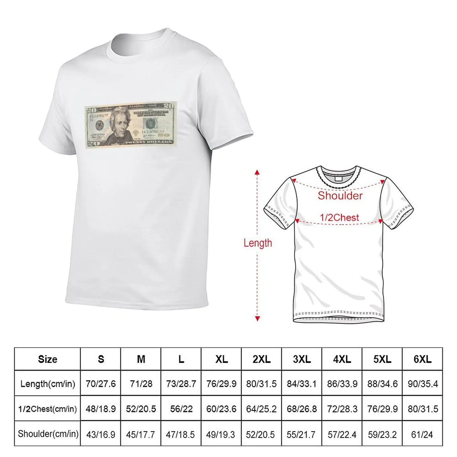 United States twenty-dollar bill - Andrew Jackson T-Shirt luxury t-shirt valentines clothes mens shirts graphic tee