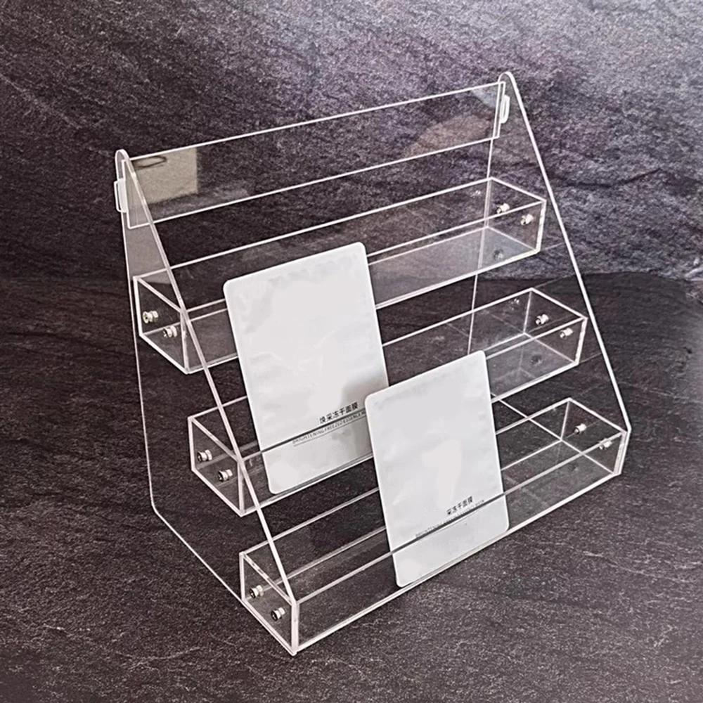 

Transparent Facial Mask Storage Shelf Nail Polish Bottle Display Rack Desktop Organizer Cosmetics Multi Layer Storage Display