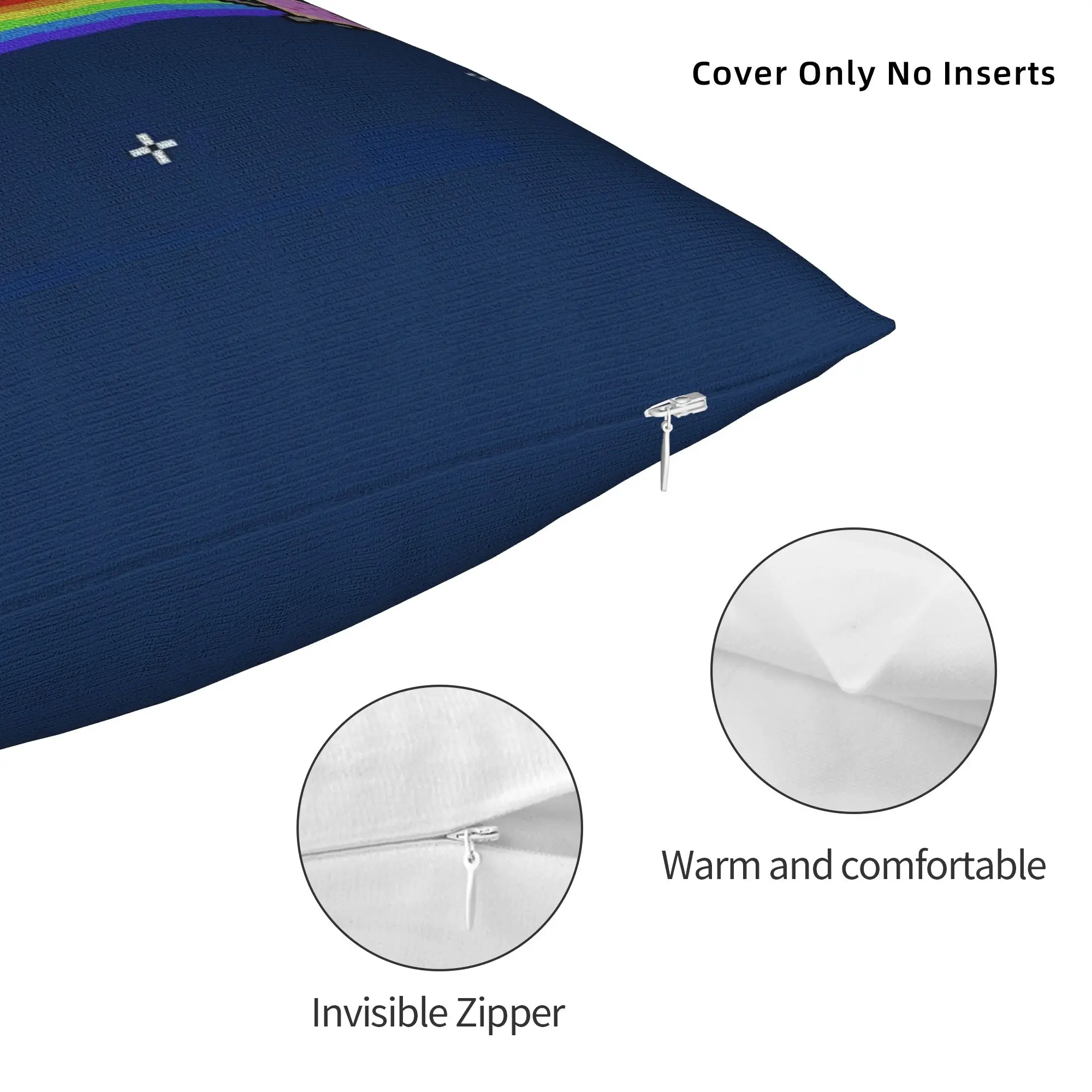 Printed Nyan-Cats Rainbow Funny Game Pillowcase Polyester Cushion Cover Gift Internet Meme Pillow Case Cover Home Drop Shipping