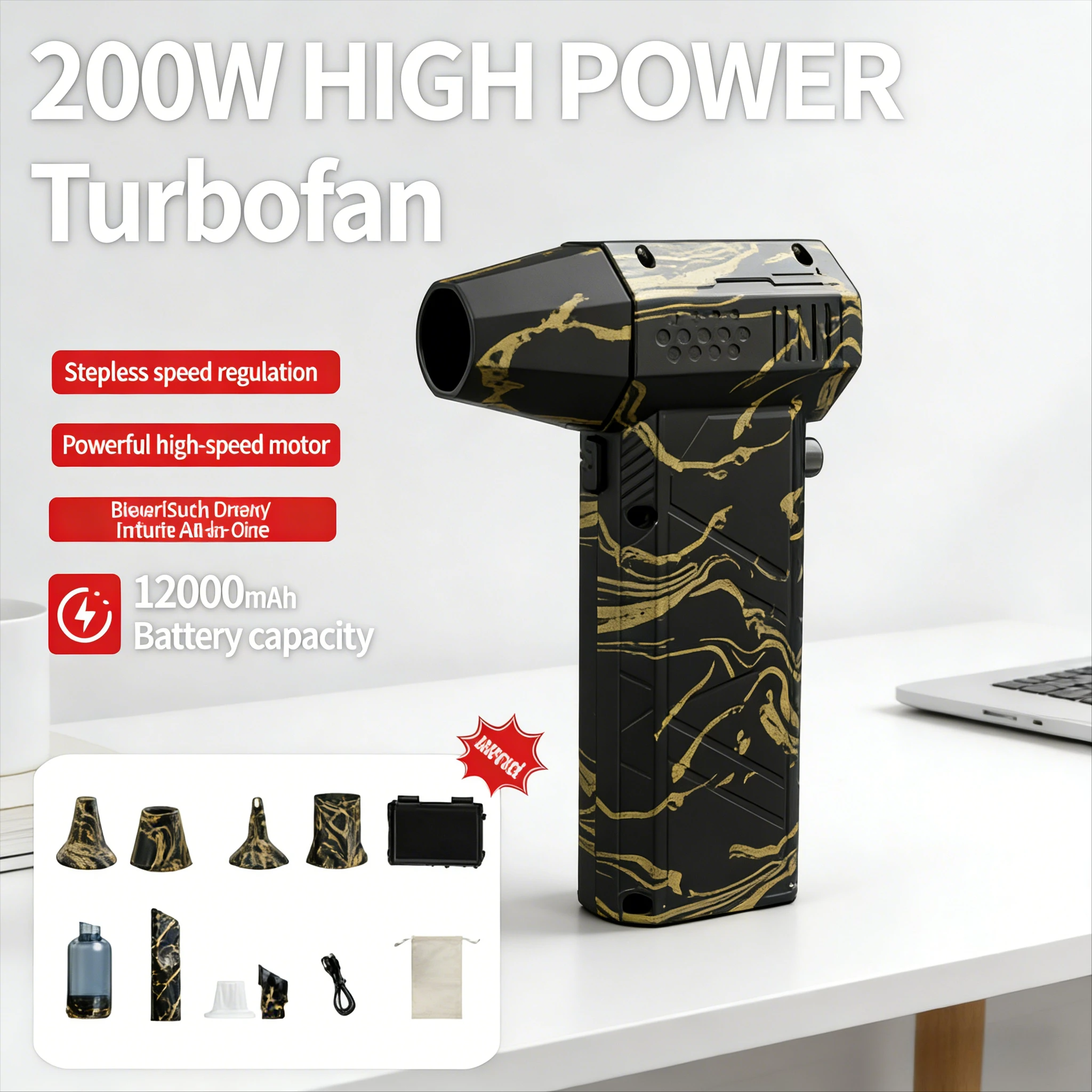 

X16/X11 200000RPM Turbo Jet Air Blower | Powerful High-Speed Fan Cleaner