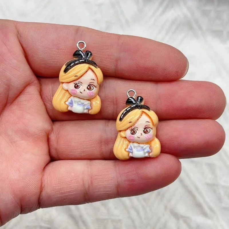 10Pcs Cartoon Animal Resin Charms Kawaii DIY Decor Accessories Earring KeyChain Necklace Trinket Pendant Jewelry Findings charms