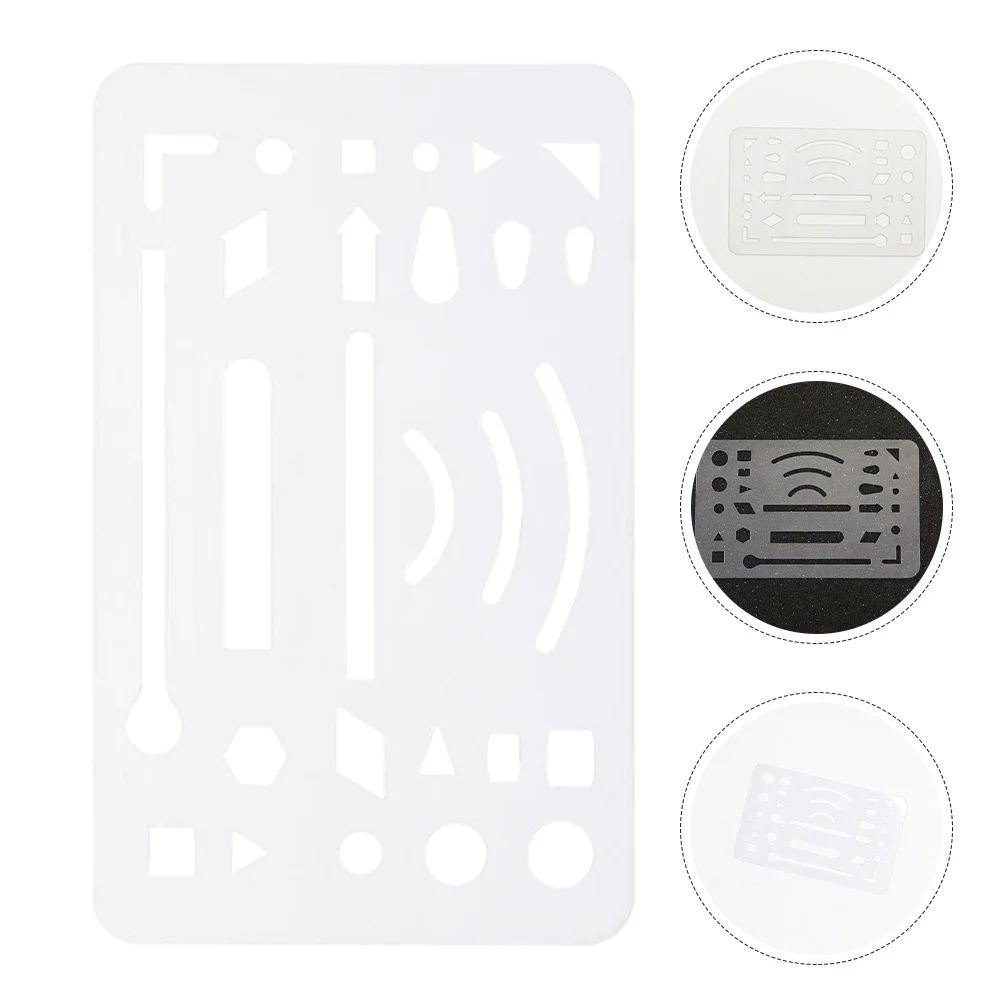 3 قطع من أداة صياغة قالب درع المسح البلاستيكي للرسم الميكانيكي واللوازم الفنية