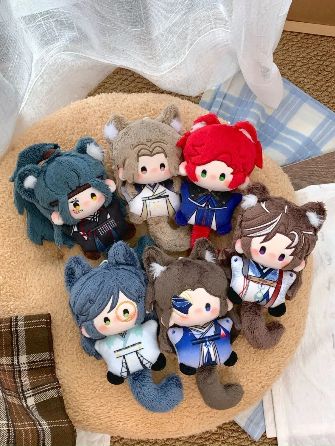 

Ashes of the Kingdom Sun Ce Liu Bian Freego Yuan Ji Zhang He Zuo Ci Prince of Guangling Doll Плюшевая кукла Морская звезда Игрушка для тела 10 см